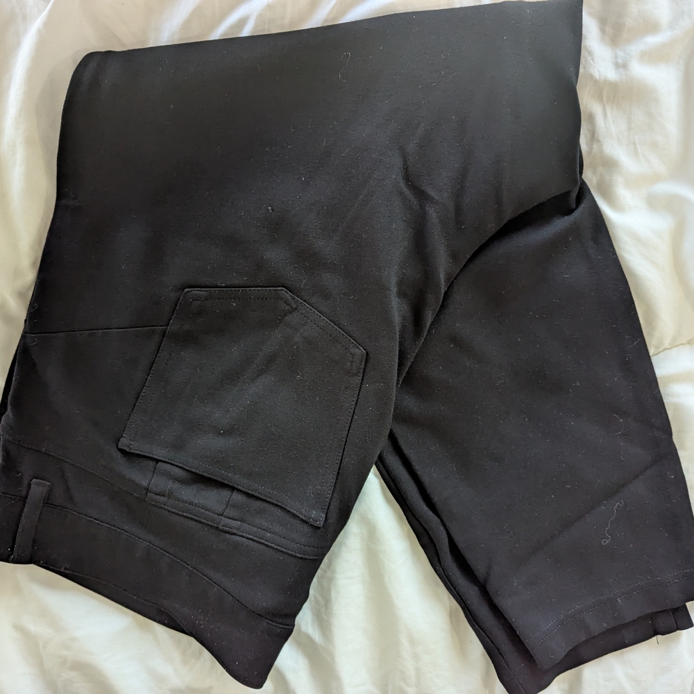 torrid Black High-Waist Button Ankle Pants